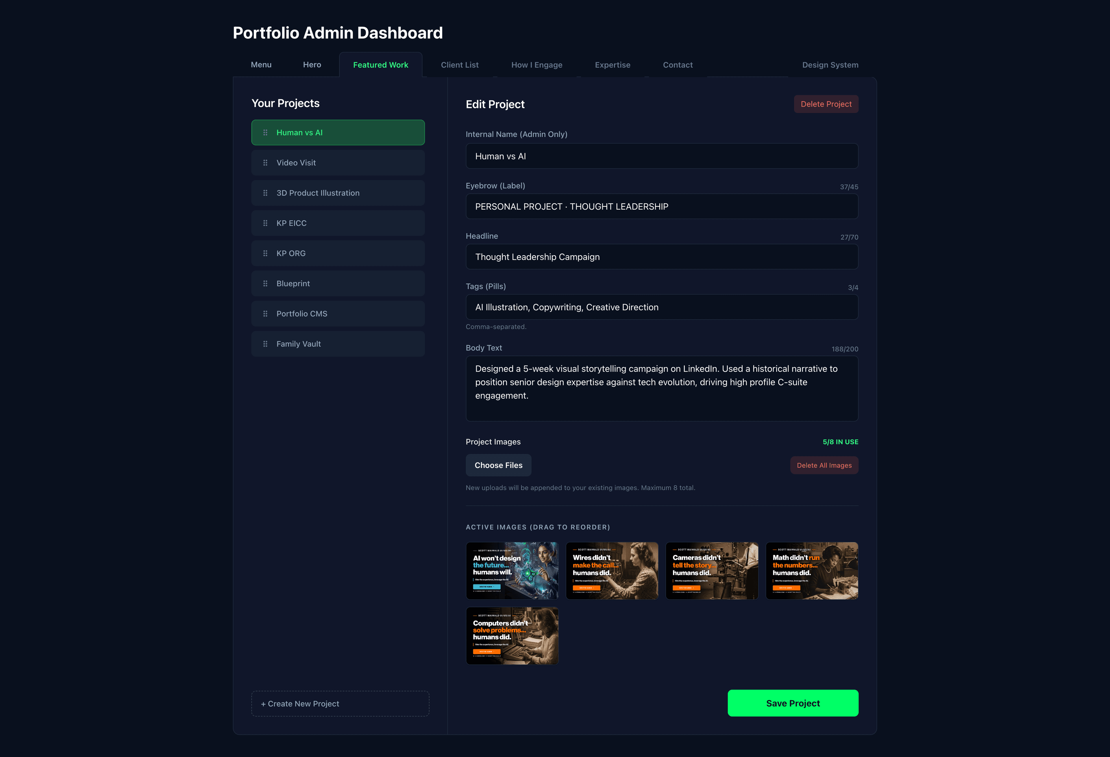 UI/UX design mockup